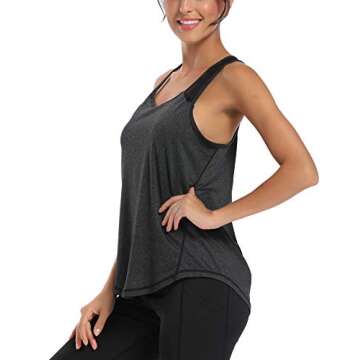Aeuui Women's Racerback Workout Tops - Fitness & Casual Style for Every Woman
