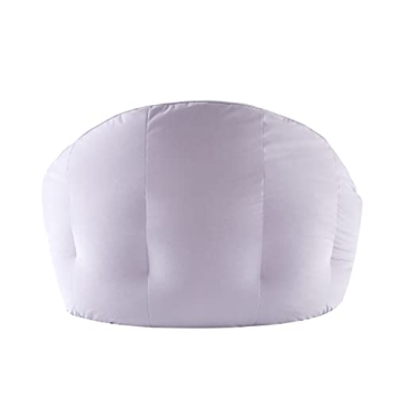 Urban Shop Upholstered Velvet Plush Bean Bag Sofa Chair for Kids, Teens, and Adults, Large, Purple