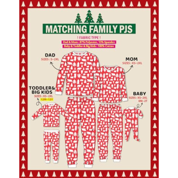 Vaenait Family Matching Christmas Pajamas for Everyone