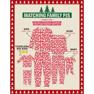 Vaenait Family Matching Christmas Pajamas for Everyone