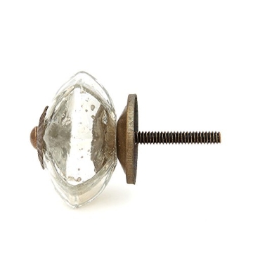Shabby Restore Antique Mercury Glass Cabinet Knobs Pack of 10