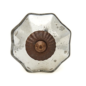 Shabby Restore Antique Mercury Glass Cabinet Knobs Pack of 10