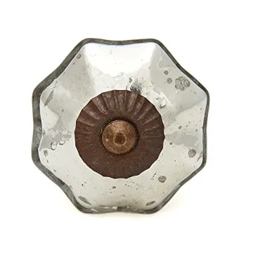 Shabby Restore Antique Mercury Glass Cabinet Knobs Pack of 10