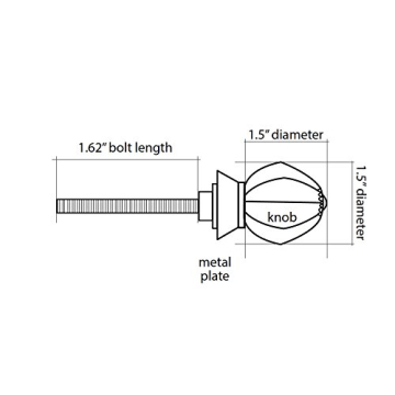 Shabby Restore Antique Mercury Glass Cabinet Knobs Pack of 10