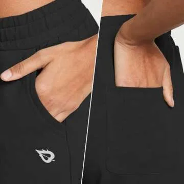 BALEAF Womens Sweatpants Cotton Joggers with Pockets Lounge Sweat Pants Tapered Casual Running Workout Yoga Black Size XS