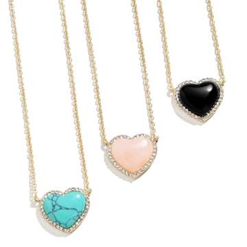 BaubleBar Freya Heart Pendant Necklace for Valentine’s Day