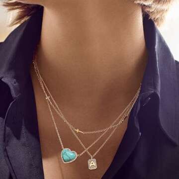 BaubleBar Freya Heart Pendant Necklace for Valentine’s Day