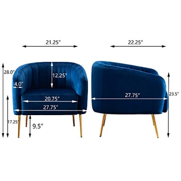 Stylish LSSPAID Velvet Accent Chair for Your Living Room