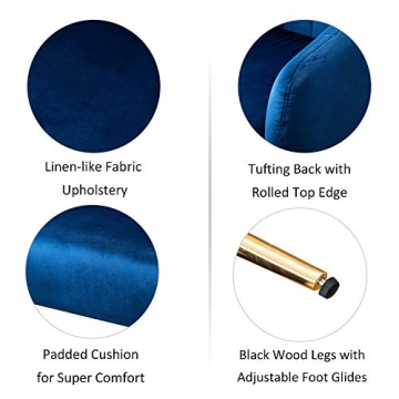 Stylish LSSPAID Velvet Accent Chair for Your Living Room