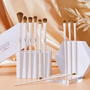 Jessup 10Pcs Precision Eye Makeup Brushes Set