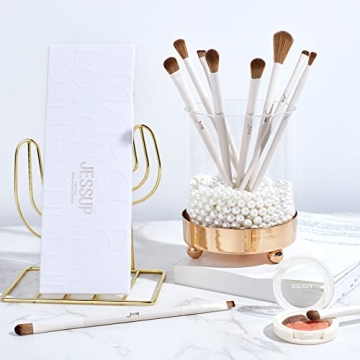 Jessup 10Pcs Precision Eye Makeup Brushes Set