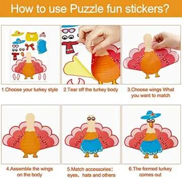 Make-A-Turkey Stickers for Kids Thanksgiving Crafts