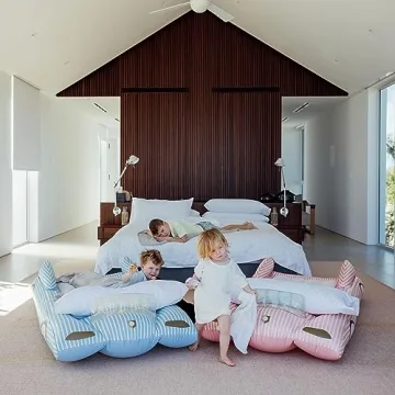 FUNBOY Kids Blue Inflatable Travel Bed - Perfect for Sleepovers