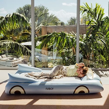 FUNBOY Kids Blue Inflatable Travel Bed - Perfect for Sleepovers