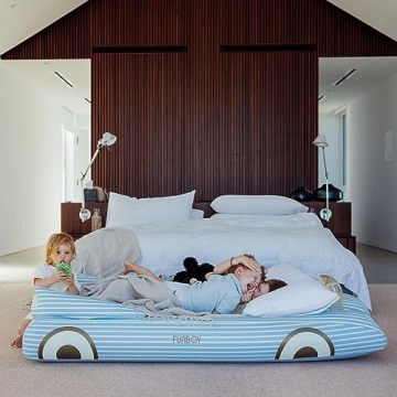 FUNBOY Kids Blue Inflatable Travel Bed - Perfect for Sleepovers