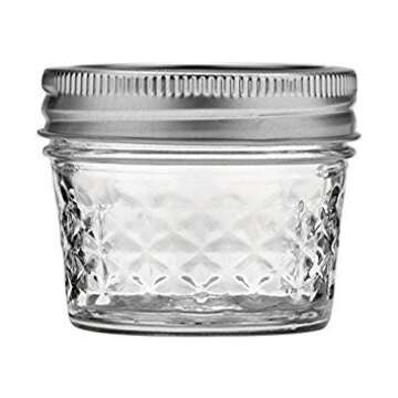 Ball 4-Ounce Quilted Crystal Jelly Jars with Lids and Bands, Set of 12-3 Pack (Total 36 Jars)