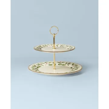 Lenox Holiday 2-Tiered Server - Festive Serveware