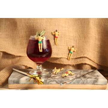 NPW Drinking Buddies Drink Markers - 6 Fun Characters