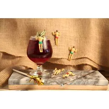 NPW Drinking Buddies Drink Markers - 6 Fun Characters