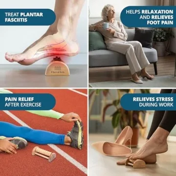 TheraFlow Compact Foot Roller for Fast Plantar Fasciitis Relief