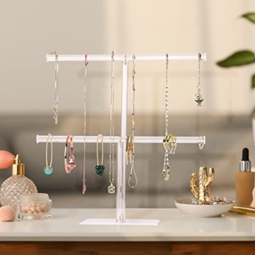 Elegant 2-Tier Acrylic Jewelry Display Stand