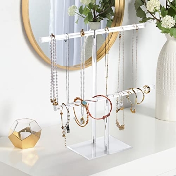 Elegant 2-Tier Acrylic Jewelry Display Stand