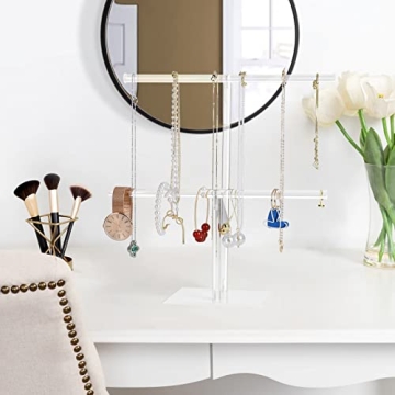 Elegant 2-Tier Acrylic Jewelry Display Stand