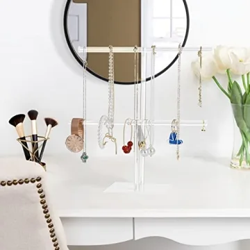 Elegant 2-Tier Acrylic Jewelry Display Stand