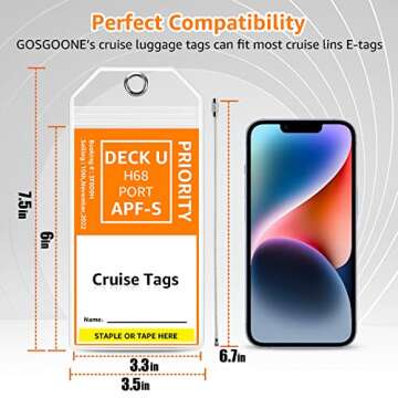 Premium Cruise Luggage Tags Holder for All Cruise Lines