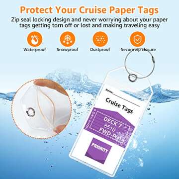 Premium Cruise Luggage Tags Holder for All Cruise Lines