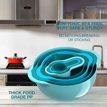 Mixing Bowls Set for Easy Cooking and Baking Essentials