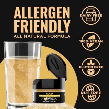 Brew Glitter in Gold for Drinks | Edible Sparkle by Bakell