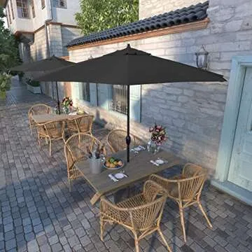 California Umbrella 9' Round Aluminum Market Umbrella - Stylish & Durable with Auto Tilt