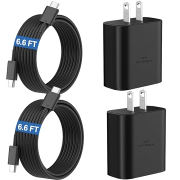 Fast 45W Samsung Charger with 6.6FT USB-C Cable