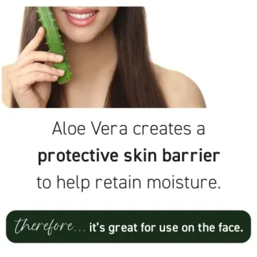 Aloe Vera Gel for Sunburn Relief and Moisturizing
