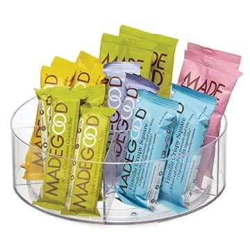 iDesign Divided Rotating Tea Packet Organizer - Clear