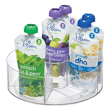 iDesign Divided Rotating Tea Packet Organizer - Clear