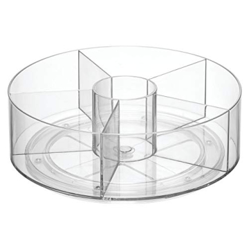 iDesign Divided Rotating Tea Packet Organizer - Clear