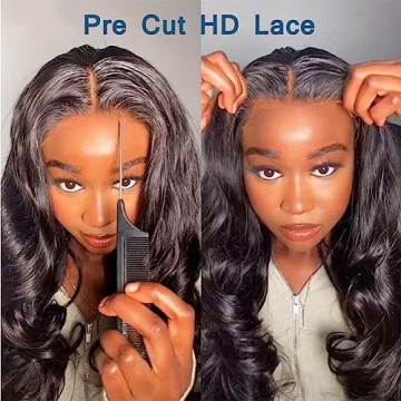 Wear and Go 26" Human Hair Glueless Body Wave Wig