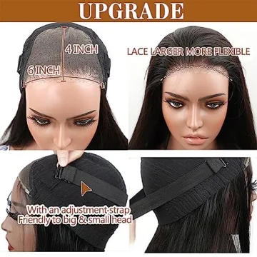 Wear and Go 26" Human Hair Glueless Body Wave Wig