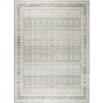 Livabliss x Our PNW Home Rainier Updated Traditional Washable Area Rug, 8'10" x 12', Green