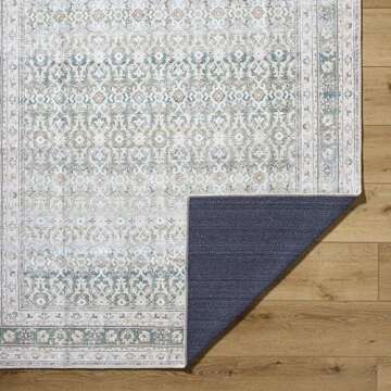 Livabliss x Our PNW Home Rainier Updated Traditional Washable Area Rug, 8'10" x 12', Green