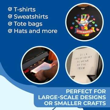 Frisco Craft Transfer Tape for Heat Transfer Vinyl - Iron on Clear Tape for Printable and Patterned Htv, Indoor & Outdoor Adhesive Vinyl - Reusable Up to 5 Times, High Tack (12" x 50 ft)