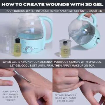 Mehron 3-D Gel | Special Effects Makeup for Halloween & Cosplay