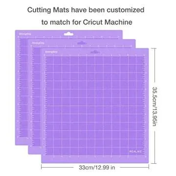 REALIKE 12x12 StrongGrip Cutting Mat for Cricut Crafts