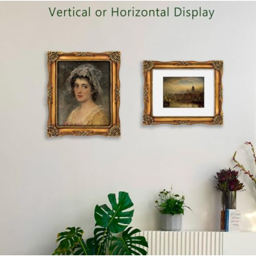 Vintage 8x10 Picture Frame in Antique Gold - Elegant Design