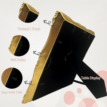 Vintage 8x10 Picture Frame in Antique Gold - Elegant Design