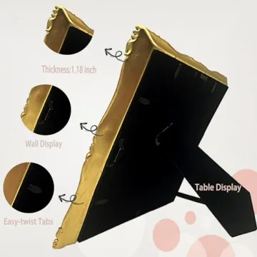 Vintage 8x10 Picture Frame in Antique Gold - Elegant Design