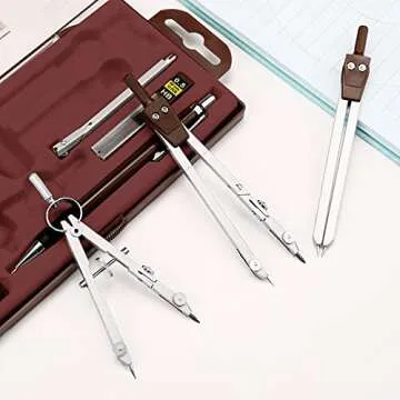 Outus 13 Pcs Math Geometry Set for Drawing and Drafting