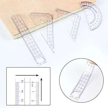 Outus 13 Pcs Math Geometry Set for Drawing and Drafting